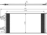 Condensator climatizare 35895 NRF pentru Peugeot Boxer Peugeot Manager CitroEn Jumper CitroEn Relay