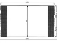 Condensator climatizare 35900 NRF pentru Renault Trafic Opel Vivaro Nissan Primastar