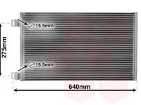 Condensator, climatizare (43005444 VAN WEZEL) MERCEDES-BENZ,RENAULT