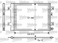 Condensator climatizare 814077 VALEO pentru Dacia Sandero Dacia Logan Dacia Duster