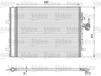 Condensator, climatizare (814318 VALEO) LAND ROVER,VOLVO