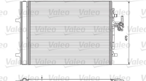 Condensator, climatizare (814318 VALEO) LAND 