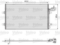 Condensator climatizare 814323 VALEO pentru Volvo C30 Volvo S40 Volvo V50 Volvo C70
