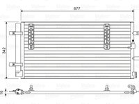 Condensator, climatizare (814419 VALEO) AUDI