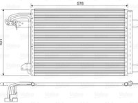 Condensator, climatizare (817777 VALEO) AUDI,SEAT,SKODA,VW