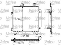 Condensator, climatizare (818014 VALEO) Citroen,PEUGEOT,TOYOTA