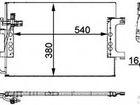 Condensator climatizare 8FC 351 301-391 HELLA pentru Mercedes-benz A-class