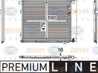 Condensator, climatizare (8FC351029371 HELLA) MAN