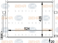 Condensator, climatizare (8FC351038204 HELLA) BMW,BMW (BRILLIANCE)