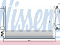 Condensator climatizare 940151 NISSENS