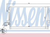 Condensator climatizare 940154 NISSENS pentru Volvo C30 Volvo C70 Volvo S40 Volvo V50