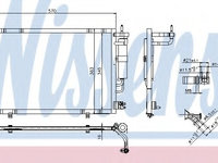 Condensator climatizare 940277 NISSENS pentru Ford Fiesta