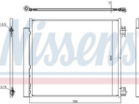 Condensator climatizare 940546 NISSENS pentru Nissan Qashqai Nissan X-trail Renault Kadjar Renault Espace Renault Koleos