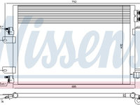 Condensator climatizare 940570 NISSENS