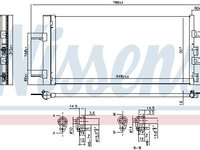 Condensator climatizare 940686 NISSENS pentru Bmw Seria 2 Bmw X1 Bmw X2