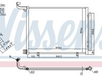 Condensator climatizare 941094 NISSENS pentru Ford Fiesta