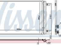 Condensator climatizare 941099 NISSENS pentru Vw Passat Skoda Octavia Skoda Superb Vw Touran Skoda Kodiaq Seat Ibiza Vw Polo Seat Arona Skoda Karoq Seat Tarraco