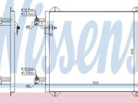 Condensator climatizare 94584 NISSENS pentru Audi A2