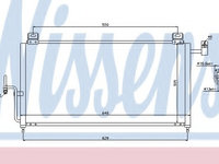 Condensator climatizare 94720 NISSENS pentru Mazda 323 Mazda Etude Mazda Familia