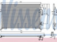 Condensator climatizare 94808 NISSENS pentru Land rover Discovery