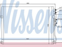 Condensator climatizare 94931 NISSENS