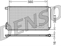 Condensator climatizare AC Denso, ALFA ROMEO MITO (955), 09.2008, Fiat DOBLO, 02.2010-, Opel COMBO, 02.2012- motor 1.4, 1.4 Multiair, 1.4 T-Jet, 1.4 TB Multiair, aluminiu/ aluminiu brazat, 608(568)x345(328)x16 mm, cu uscator si filtru integrat