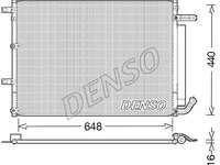 Condensator climatizare AC Denso, JEEP CHEROKEE (KL), 04.2014-08.2018 , motor 2.0 CRD, 2.2 M-Jet, 2,4, 3,2 V6, aluminiu/ aluminiu brazat, 645 (605)x455 (440)x16 mm, cu uscator si filtru integrat