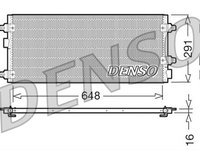 Condensator climatizare AC Denso, LANCIA THESIS, 07.2002-07.2009 motor 2.0 T, 2.4 benzina, 2.4 JTD diesel, aluminiu/ aluminiu brazat, 685(650)x290x16 mm, fara filtru uscator