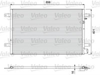 Condensator climatizare AC OEM/OES (Valeo), AUDI A6/A6 Allroad, 05.2004-08.2011 motor 2.0 TFSI, 3.2 V6, 2.4 V6, 2.8 V6, 4.2 V6 benzina, 2.0 TDI, 2.7 TDI, 3.0 TDI, aluminiu/ aluminiu brazat, 655(615)x400(385)x16 mm, fara filtru uscator