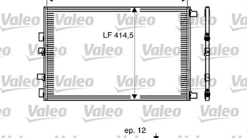 Condensator climatizare AC OEM/OES (Valeo), R