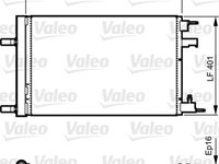 Condensator climatizare AC Valeo, OPEL ASTRA J, 2009-06.2015, CASCADA, 2013-, ZAFIRA TOURER, 2011-2014, Chevrolet CRUZE, 2009-2015, ORLANDO, 2011- motor 1,3 CDTI, 1,7 CDTI diesel, 1,4, 1,6, 1,8 benzina, alum./ alum. brazat, 568x401x16 mm
