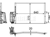 Condensator, climatizare (AC170000S MAHLE KNECHT) OPEL,VAUXHALL