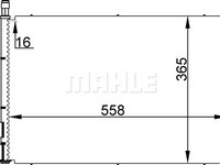 Condensator, climatizare (AC298000S BEH MAH) FORD,MAZDA