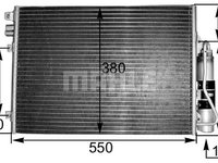 Condensator, climatizare (AC303000S BEH MAH) NISSAN,RENAULT