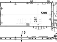 Condensator, climatizare (AC336000S BEH MAH) OPEL,VAUXHALL