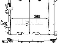Condensator climatizare AC376000S MAHLE pentru Opel Astra Opel Zafira