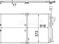 Condensator, climatizare (AC510000S BEH MAH) CHEVROLET,OPEL,VAUXHALL