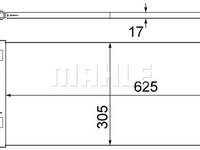 Condensator, climatizare (AC517000S BEH MAH) IVECO