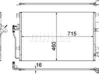 Condensator climatizare AC553001S MAHLE pentru Mercedes-benz Sprinter Vw Crafter