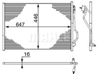 Condensator, climatizare (AC6000S MAHLE KNECHT) MERCEDES-BENZ