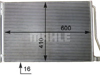 Condensator climatizare AC781000S MAHLE pentru Bmw Seria 6 Bmw Seria 5