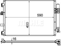 Condensator, climatizare (AC861000S BEH MAH) FORD