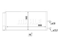 Condensator, climatizare (AC890000S MAHLE KNECHT) VOLVO