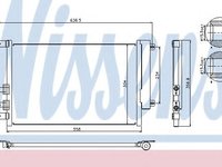 Condensator, climatizare ALFA ROMEO 156 (932) (1997 - 2005) NISSENS 94746 piesa NOUA