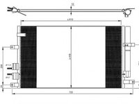 Condensator climatizare ALFA ROMEO 159 Saloon (939) (An fabricatie 09.2005 - 12.2012, 115 - 260 CP, Diesel, Benzina) - Cod intern: W20139515 - LIVRARE DIN STOC in 24 ore!!!
