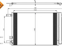 Condensator, climatizare AUDI A3 Cabriolet (8V7) (2013 - 2016) NRF 35968