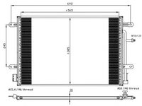 Condensator climatizare AUDI A4 (8E2, B6) - OEM - MAXGEAR: AC848240 - Cod intern: W02771886 - LIVRARE DIN STOC in 24 ore!!!