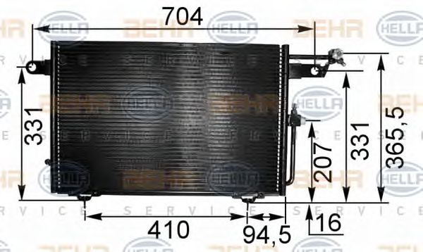 Condensator climatizare AUDI A6 Avant (4A, C4) - C