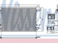 Condensator, climatizare AUDI A6 Avant (4B5, C5) (1997 - 2005) NISSENS 94583 piesa NOUA