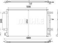 Condensator, climatizare AUDI A6 C5 Avant (4B5) MAHLE AC 812 000S